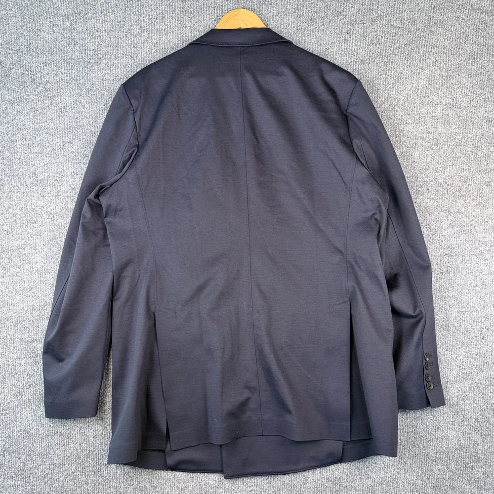 xSuit Blazer Mens 46R FITS 44R Blue Double Breasted Stretch Jacket Tailored Fit